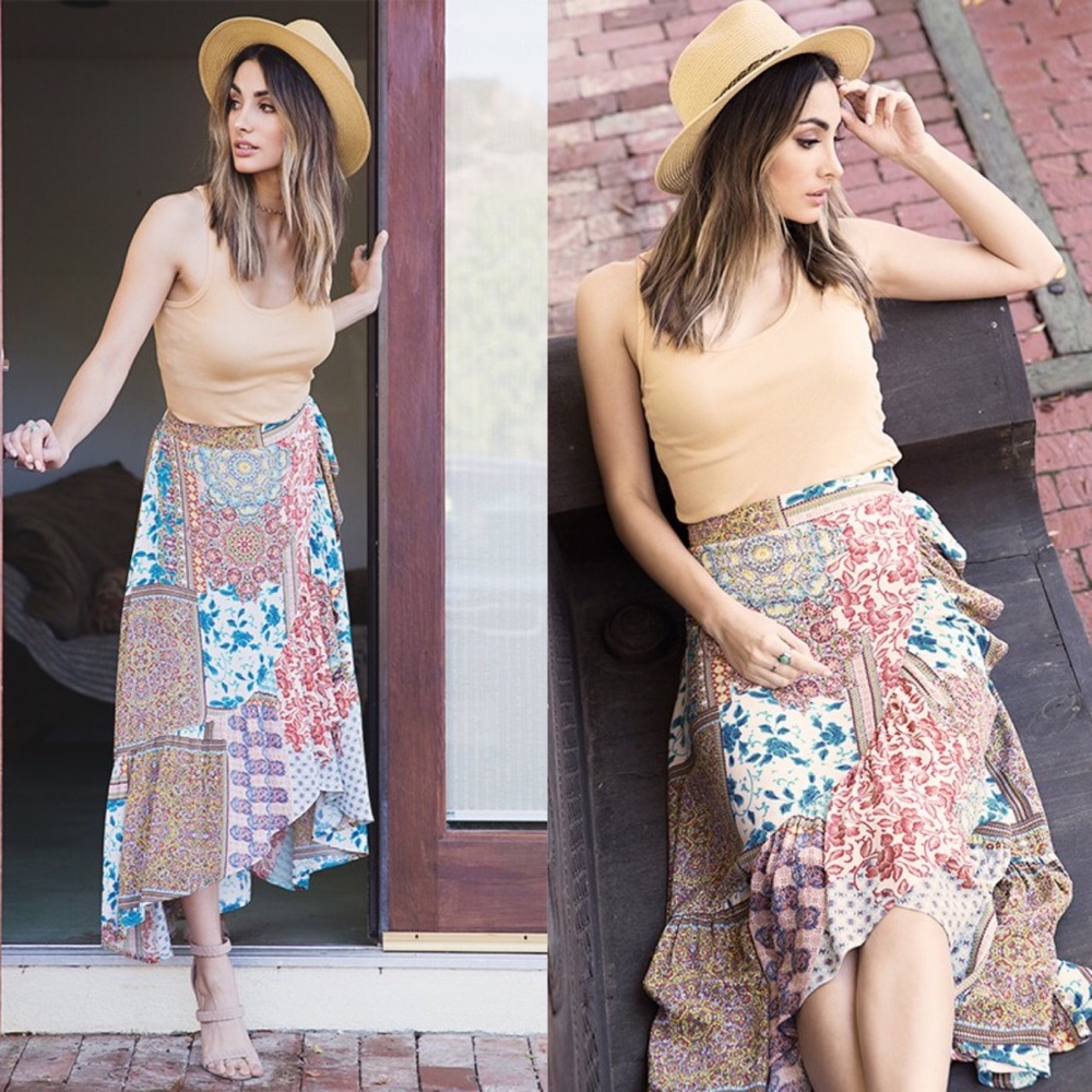 MAGGIE Print Maxi Skirt - Picture 1 of 3